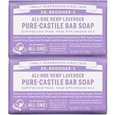 Dr. Bronners Bronner's Organic Lavender Pure Castile Bar Soap, 2 Pack