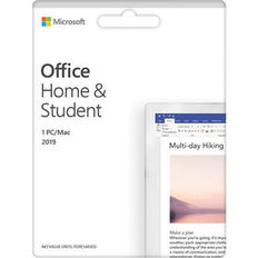 Office Software Microsoft Office Home and Student 2019 1 person Compatible on Windows 10 and Apple macOSProduct Key Card