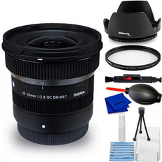 SIGMA ƒ/2.8 Camera Lenses SIGMA 10-18mm f/2.8 DC DN Contemporary Lens FUJIFILM X 207975 7PC Bundle