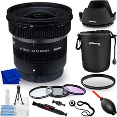 SIGMA ƒ/2.8 Camera Lenses SIGMA 10-18mm f/2.8 DC DN Contemporary Lens FUJIFILM X 207975 10PC Bundle