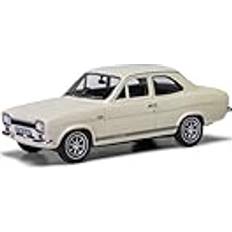 1:43 Model Kit Corgi VA09532 Ford Escort MkI Twin Cam, Ermine White Ford Press Car Vanguards formgjuten samlarmodell