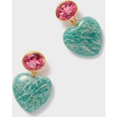 Amazonite Earrings Lizzie Fortunato Berry Gemma Earrings