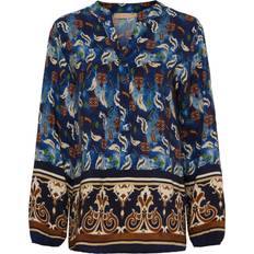 Marta Du Chateau Blåa Kläder Marta Du Chateau dame bluse MdcChristelle 6453 Bluescuro288tpu
