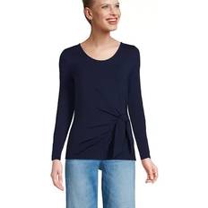 Lands' End Women Blouses Lands' End Women's Tie-Front Top