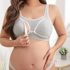 Maternity Striped Nursing Bra