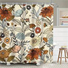 Bathroom Accessories Shein Vintage Floral Shower Caramel Flower