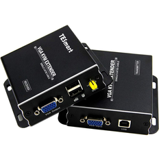 KVM Switches Native Union 1080p 60hz long range 984ft usb vga kvm extender over cat6 ethernet cable White 984ft VGA KVM Extender