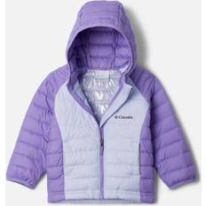 Ropa de niños Columbia Girls' Toddler Powder Lite II Hooded Jacket- Purple 3T