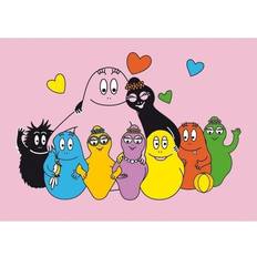 Cartes & Invitations Petit Jour Double child card Barbapapa Famille Rose