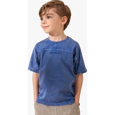 Kids' Evan Washed Cotton T-Shirt, Blue