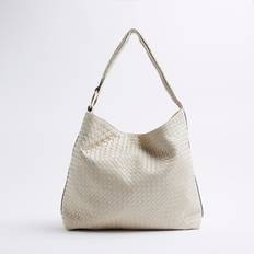 River Island Womens Beige Woven Slouch Tote Bag One Size