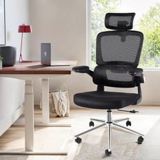 Ebern Designs Black Office Chairs Ebern Designs Lienhardt Ergonomic Mesh Task Office Chair