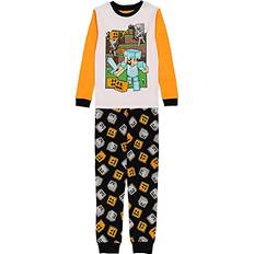 Minecraft Nightwear Children's Clothing Minecraft Boys’ Big Snug-Fit Cotton Pajamas, Pumpkin Head