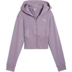 Puma Purple Outerwear Puma Dare To Cropped Hoodie - Pale Plum