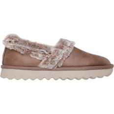 Skechers Women Slippers Skechers Women's Cozy Up Slipper Taupe Textile