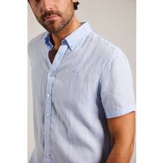 Sebago Skjortor Sebago Linen Shirt Sleeve - Blå
