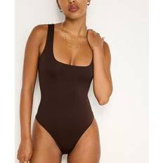 Shapewear & Under Garments sale Good American Modern Tank Scuba Bodysuit - Bark