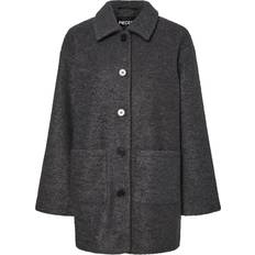 Ulkoiluvaatteet Pieces Takki PcJenny LS Midi Jacket - Harmaa