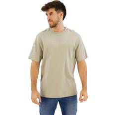 Calvin Klein Beige T-shirts Calvin Klein T-Shirt mit Label-Detail