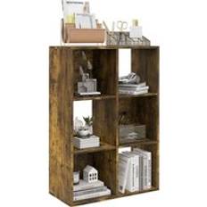 Furniture Homcom Storage Cabinet 6 Cube Book Shelf