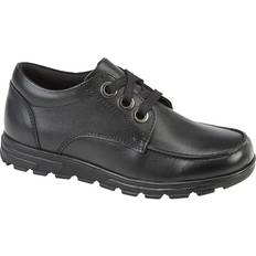 Piger Lave sko Børnesko Roamers Girl's Leather School Shoes - Black