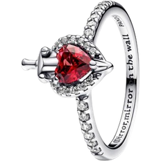 Pandora Argento Anelli Pandora Disney Villains Evil Queen Ring - Silver/Red/Transparent