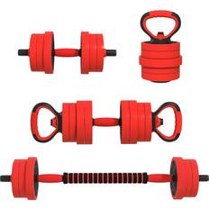 Barbell & dumbbell set Soozier 4 in1 Weights Adjustable Dumbbells Set 44lbs