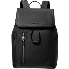 Michael Kors Schwarz Rucksäcke Michael Kors Hudson Pebbled Leather Utility Backpack - Black