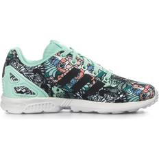 Adidas Multicoloured Trainers adidas Kid's ZX Flux - Aquamarine