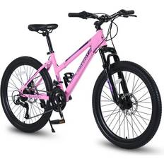 Mountain bikes women 24" - White/Pink