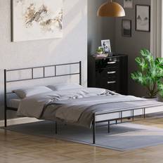 Vida Designs Dorset Bed Frame - Black/King - Yellow