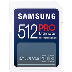 512 GB - SDXC Minnekort Samsung PRO Ultimate SDXC Class 10 UHS-I U3 V30 200/130MB/s 512GB