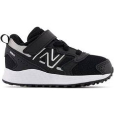 Children's Shoes New Balance Little Kid's Fresh Foam 650 Bungee Lace with Top Strap - Black with Metallic Silver & White