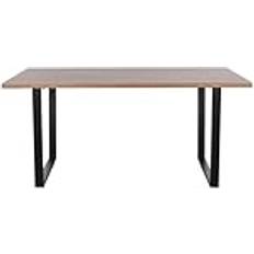 MDF Esstische Home ESPRIT Brown Black Iron MDF Wood 160 x 90 x 75 cm Dining Table