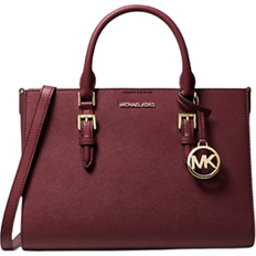 Michael Kors Charlotte Medium Saffiano Leather 2-in-1 Tote Bag - Oxblood