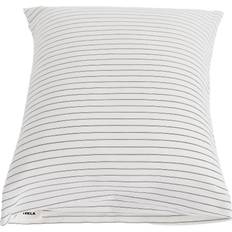 Tekla Cotton Sateen Stripes Örngott Beige, Svart (60x50cm)