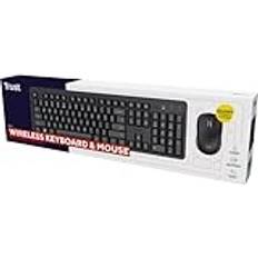 Trust Tangentbord Trust ODY II Tangentbord Mus-set QWERTZ Svart