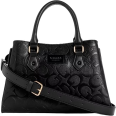 Guess Corapeake Logo Satchel - Black