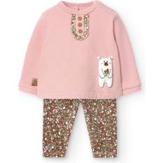 Blumen Sonstige Sets Boboli Baby Girls Pink Leggings Set