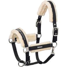 Eskadron Double Pin Halter For Horse In Faux - Noir