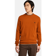 Herre - Orange - Striktrøjer Sweatere Timberland Cohas Brook Pullover mit Rundhalsausschnitt aus Merinowolle für Herren in Orange, Mann, Orange, Größe: