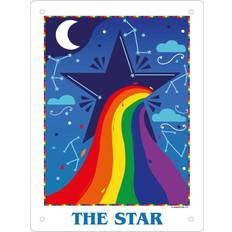 Decorative Items Deadly Tarot Pride Star Tin Mini Plaque Figurine