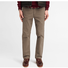 Timberland Claremont Brushed Twill Chino Trousers for Men in Brown, Man, Brown, Men Apparel Chinos Casual Style