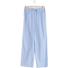 Beste Nattøy Gina Tricot Flannel Pyjamas Trousers - Blue/Stripe