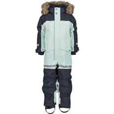 Blau Schneeoveralls Didriksons Bjärven Kid's Coverall - Pale Mint (505466-H12)