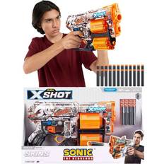 Sonic the Hedgehog Zuru X-Shot Skins Dread Retro Blaster 12 Dartpilar