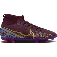 Nike Jr. Kylian Mbappe X Mercurial Superfly 9 Club KM FG/MG - Dark Beetroot/University Blue/Vivid Purple/Metallic Vivid Gold