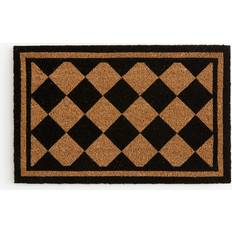 Svarta Dörrmattor H&M Mönstrad Dörrmatta I Kokosfiber 45x70 - Svart Svart, Beige 45x70cm