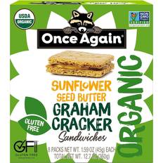 USDA Organic Crackers & Crispbreads Once Again Organic Sunflower Butter Graham Cracker Sandwiches 0.1oz 8