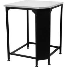 Stål Haveborde Havemøbler Cozze Udendørs hjørnebord rustfrit stål sort 70,5x70.5x90 cm
